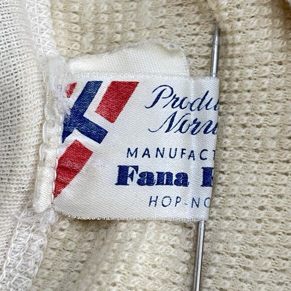 Vintage Fana Norway Wool Blend Norse-Net Fishnet Long Johns, Medium - Picture 7 of 8